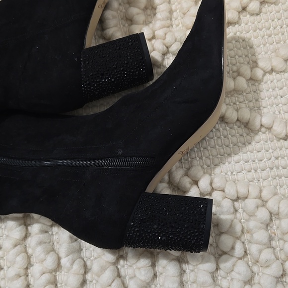 NWT Jewel Badley Mischka Womens Black Evalina Block Heel Boots 7 - Picture 4 of 6